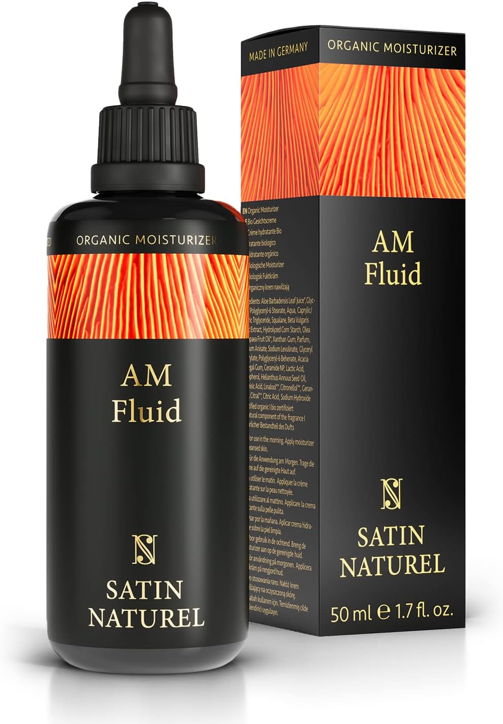 Detalle de Satin Naturel Crème hydratante visage 2-en-1 légère & primer bio à l’aloe vera, anti-âge vegan (50 ml)
