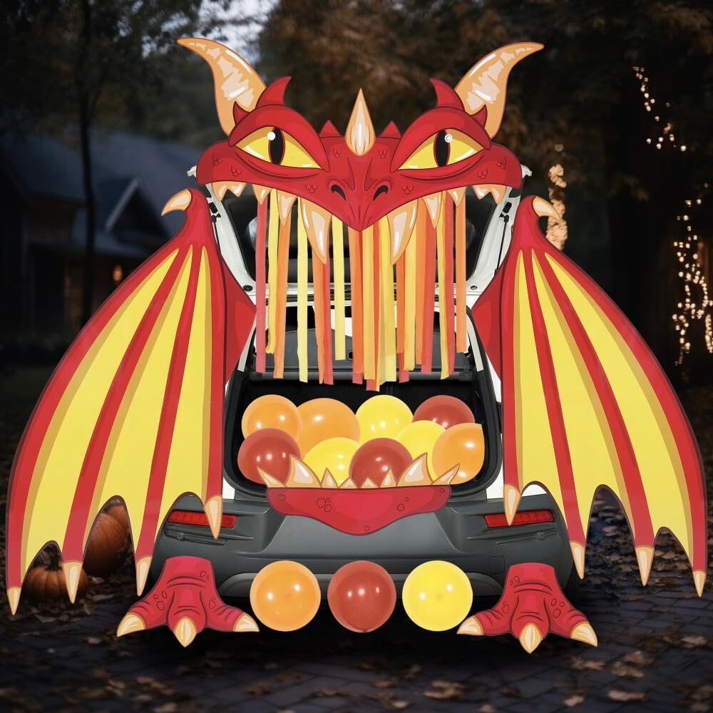 Thumbnail 5 de JOYIN 16501 Halloween Fire Dragon Trunk-or-Treat Car Decoration Kit