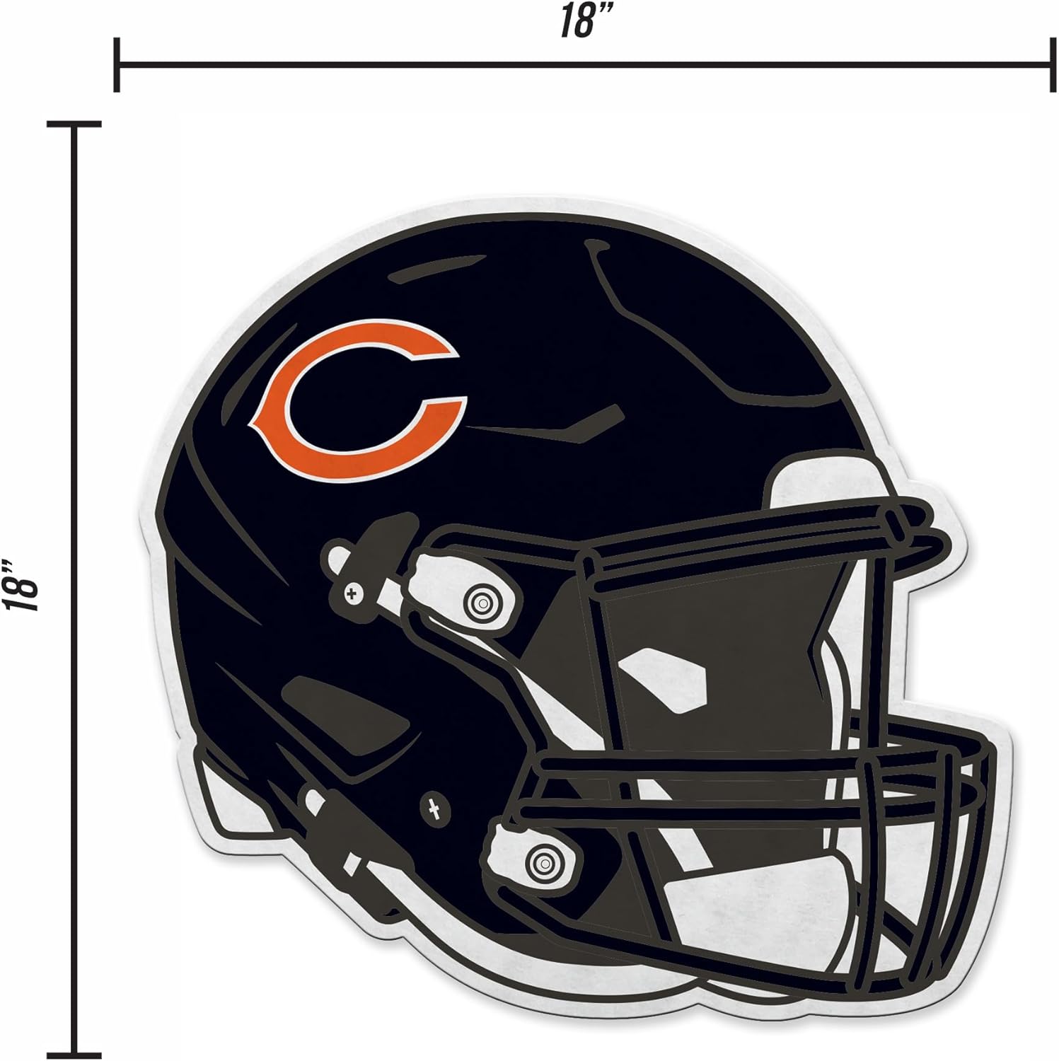Thumbnail 4 de Soft Felt NFL Football Helmet Shape Cut Pennant (EZ to Hang) for Home and Living Room Décor
