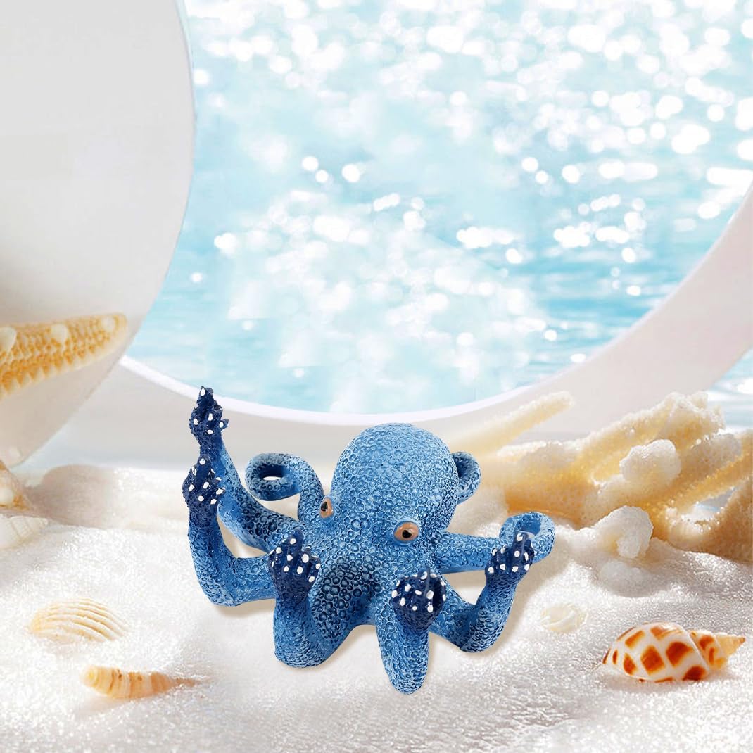 Thumbnail 6 de DIYBravo Blue Glowing Octopus Aquarium Ornament (2.5 × 5 × 5 in)