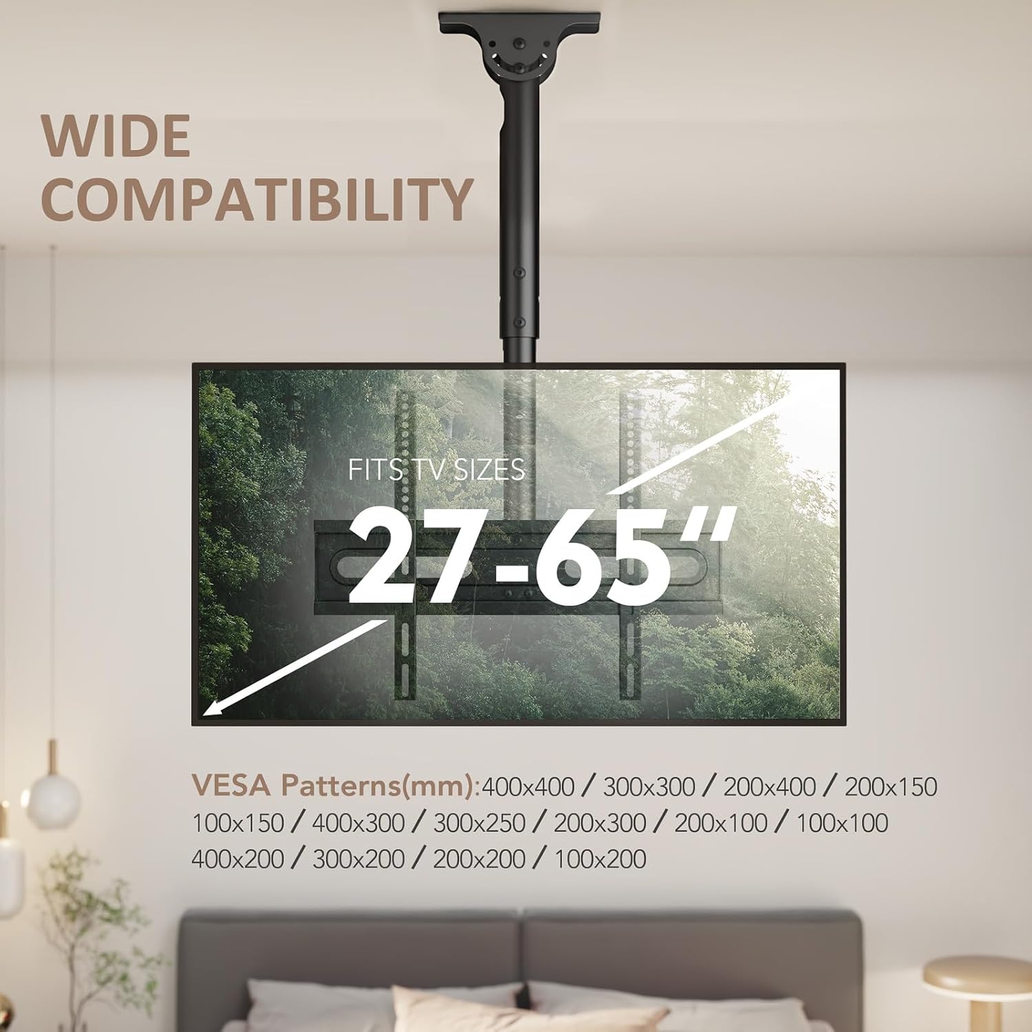 Thumbnail 6 de AX WABER AX11TB01 ceiling TV mount 110lbs