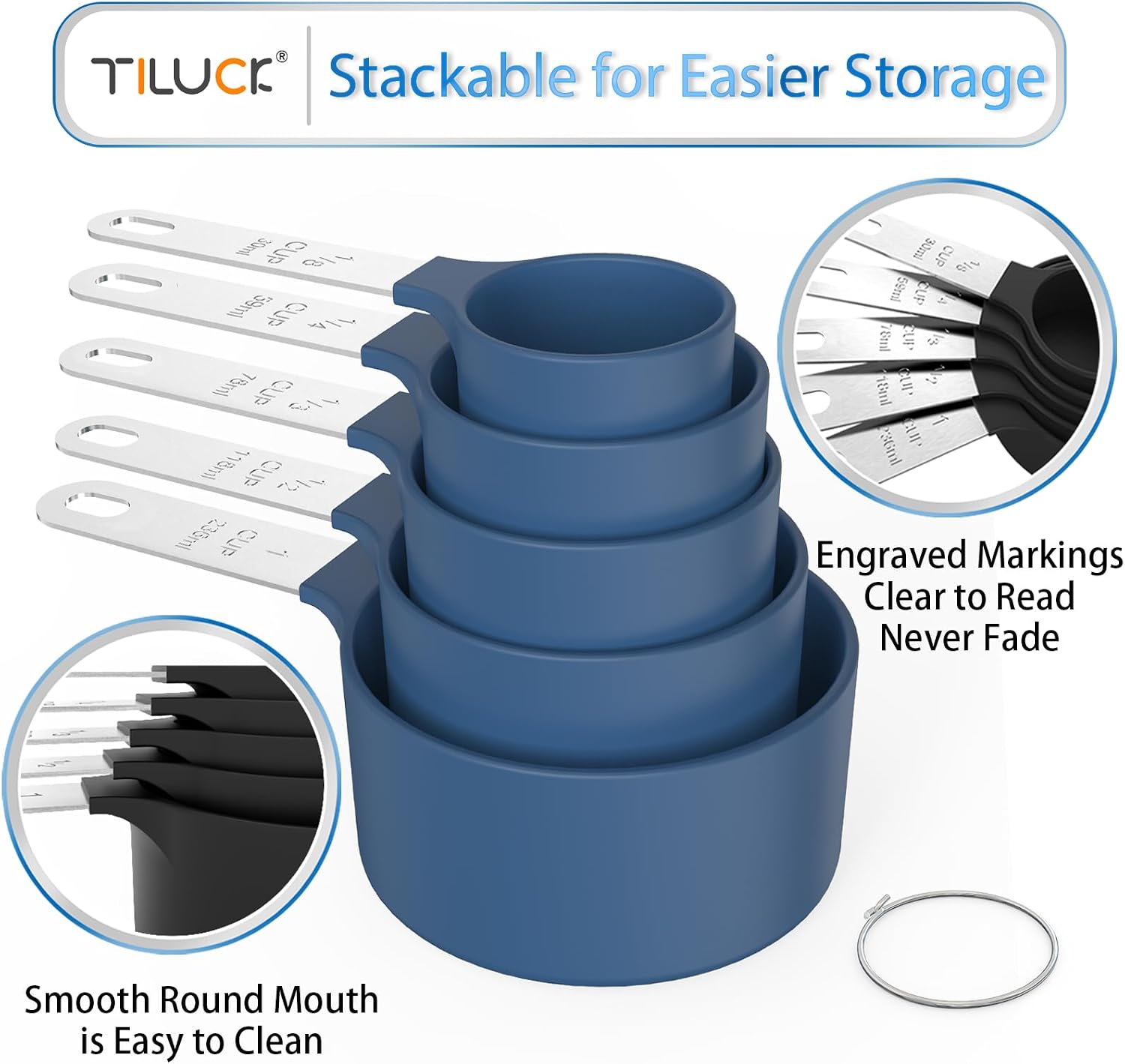 Thumbnail 3 de TILUCK 10-Piece Measuring Cups & Spoons Set