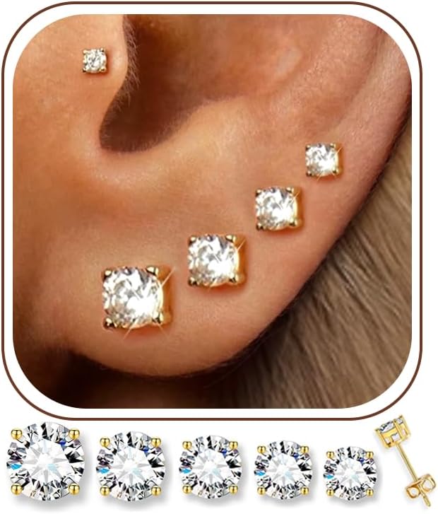 Detalle de 14K Gold-Plated Stud Earrings