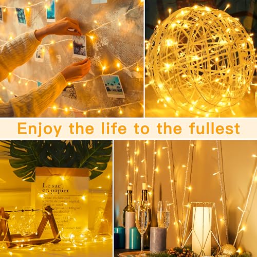 Thumbnail 4 de Ollny Fairy Lights Battery Operated: 10m of 100 Warm White LEDs for Indoor & Outdoor Use