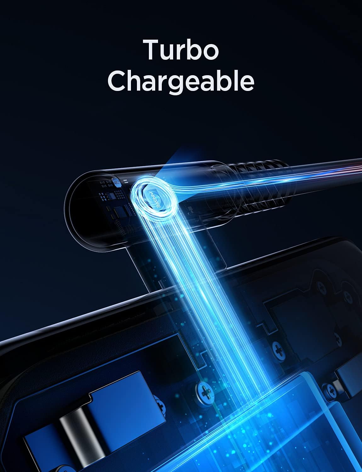 Detalle de AINOPE USB C Cable 60W 2-Pack (6.6ft) with Right Angle Design