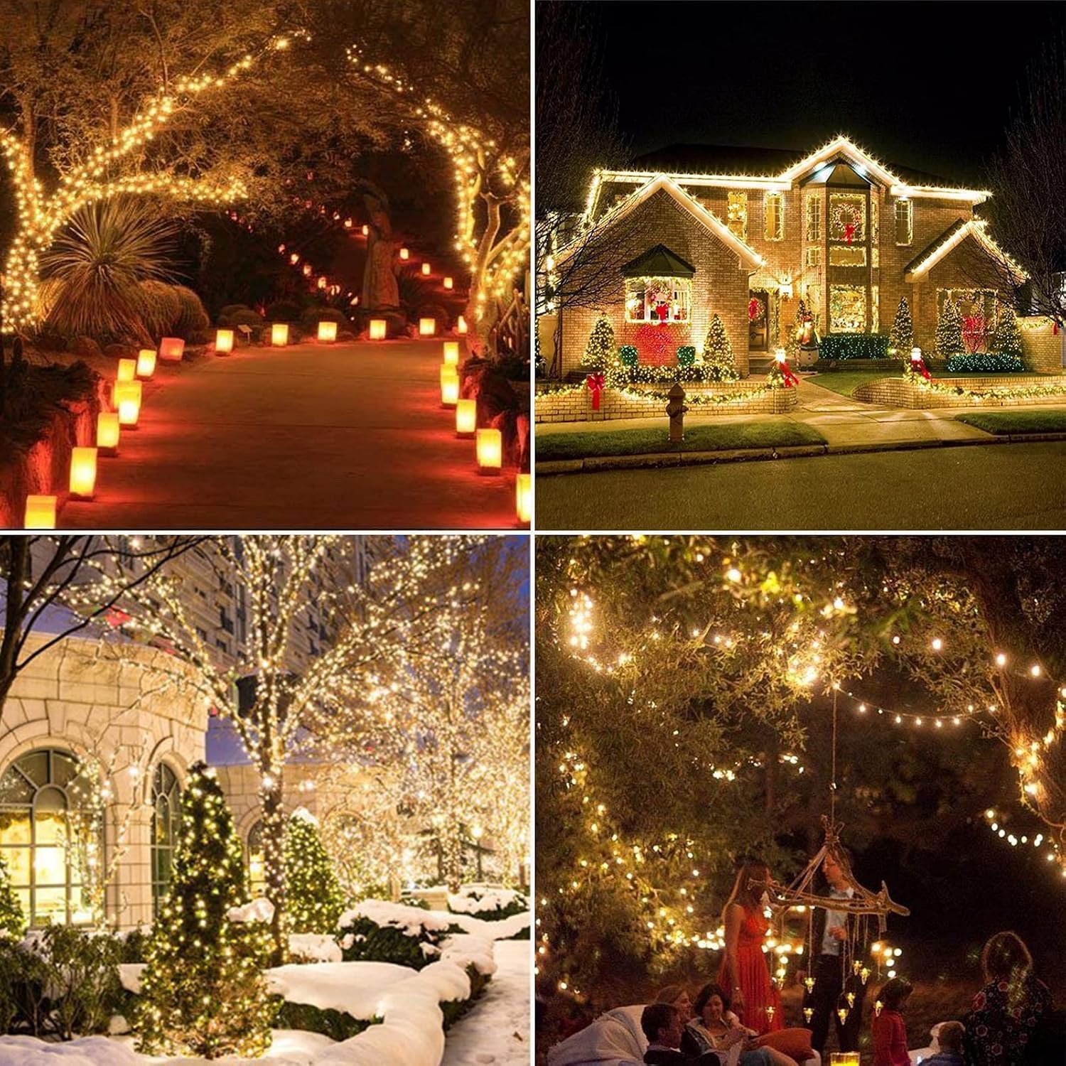 Thumbnail 6 de HAILI XMGQ HL300E 105 ft 300 LED Christmas String Lights, Warm White
