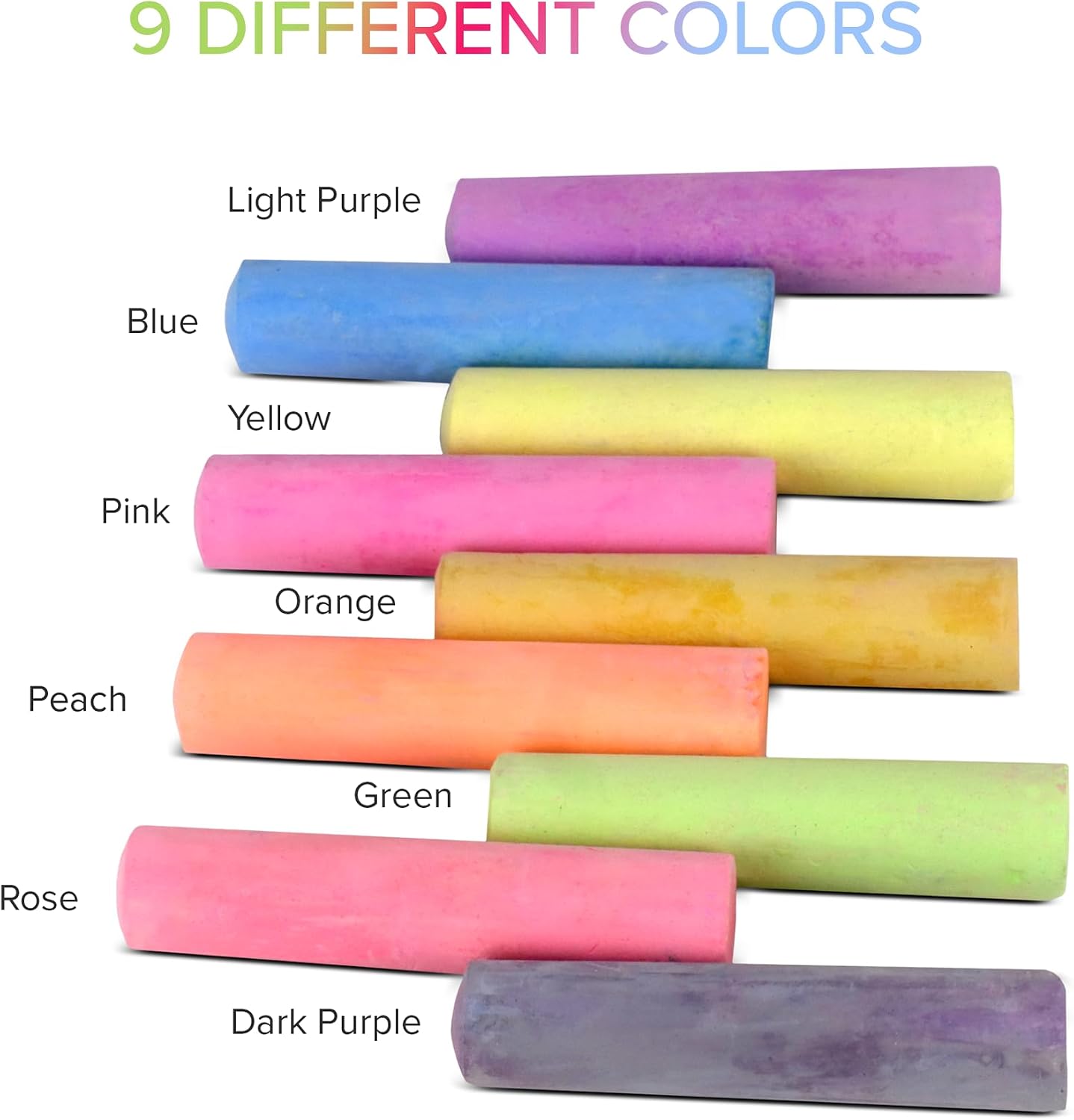 Thumbnail 1 de Kid Made Modern Non-Toxic Sidewalk Chalk Bucket (24 Count) — Washable Colored Chalk for Kids’ Outdoor Play
