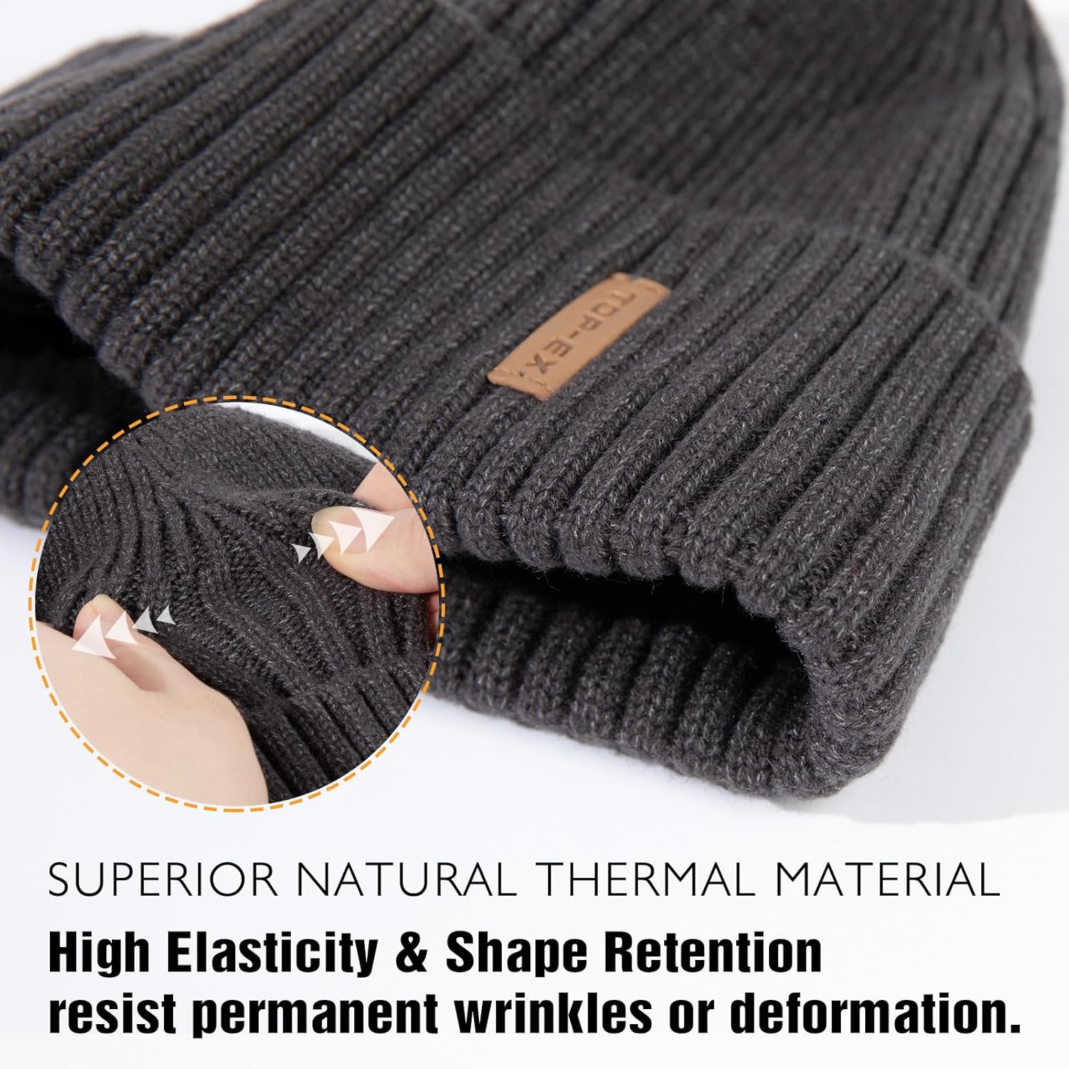 Detalle 2 de TOP-EX DryKnit Waterproof Beanie L/XL/XXL 🧣