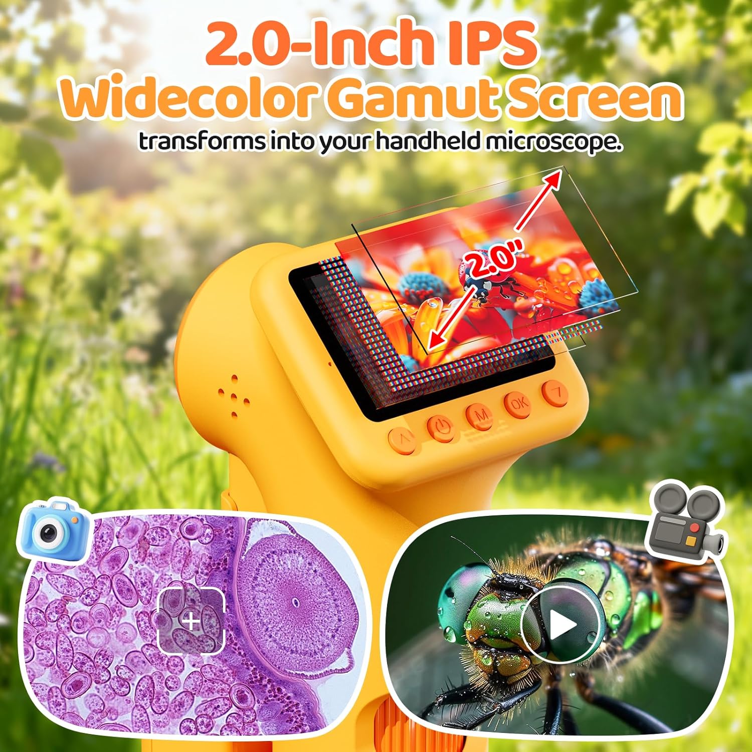 Detalle 2 de HEWEIMEI 1600X Microscopio infantil 2