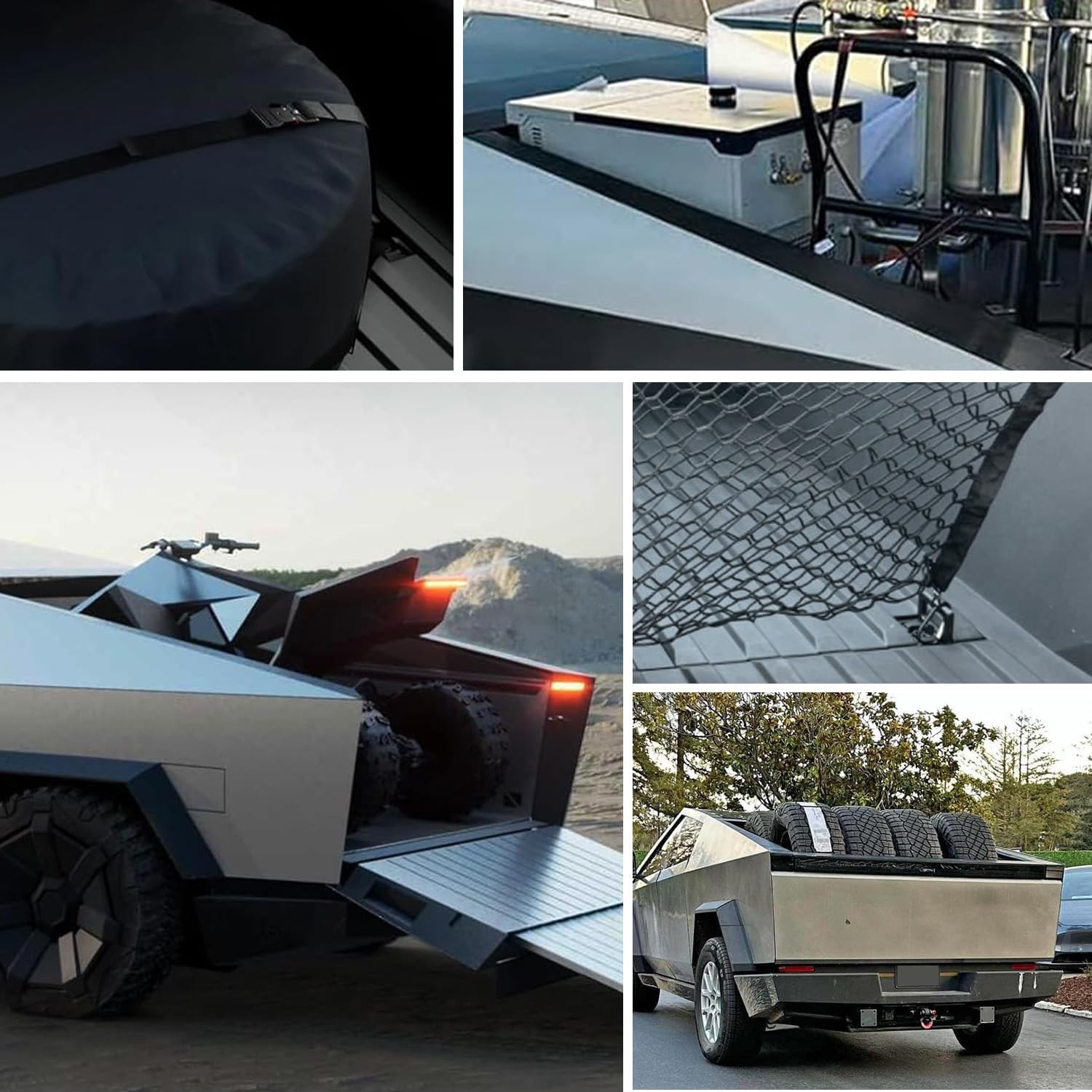 Detalle de BIHEE Truck Bed Tie-Down Anchors for Cybertruck