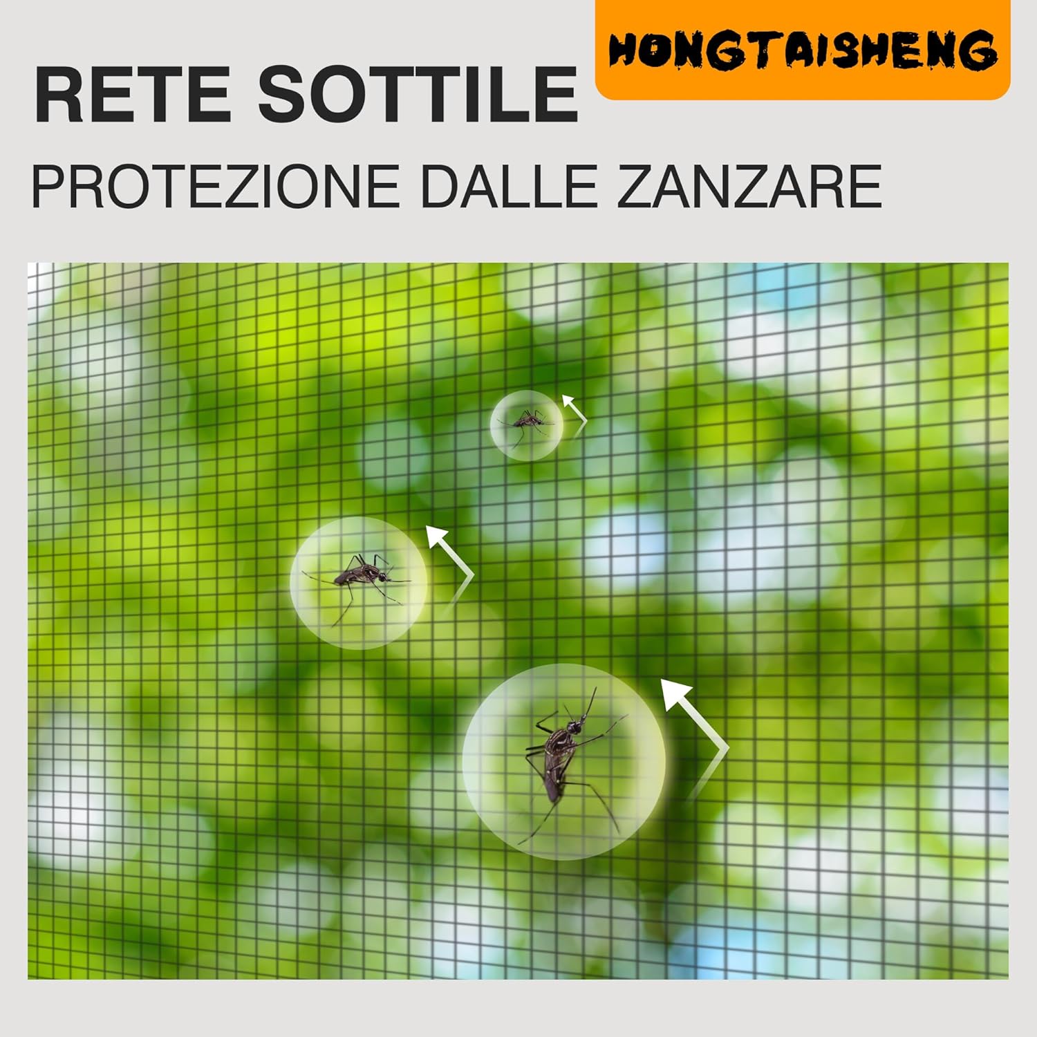 Detalle de HONGTAISHENG Zanzariera Magnetica per Porta 105x215 cm: chiusura automatica e design stabile per balcone