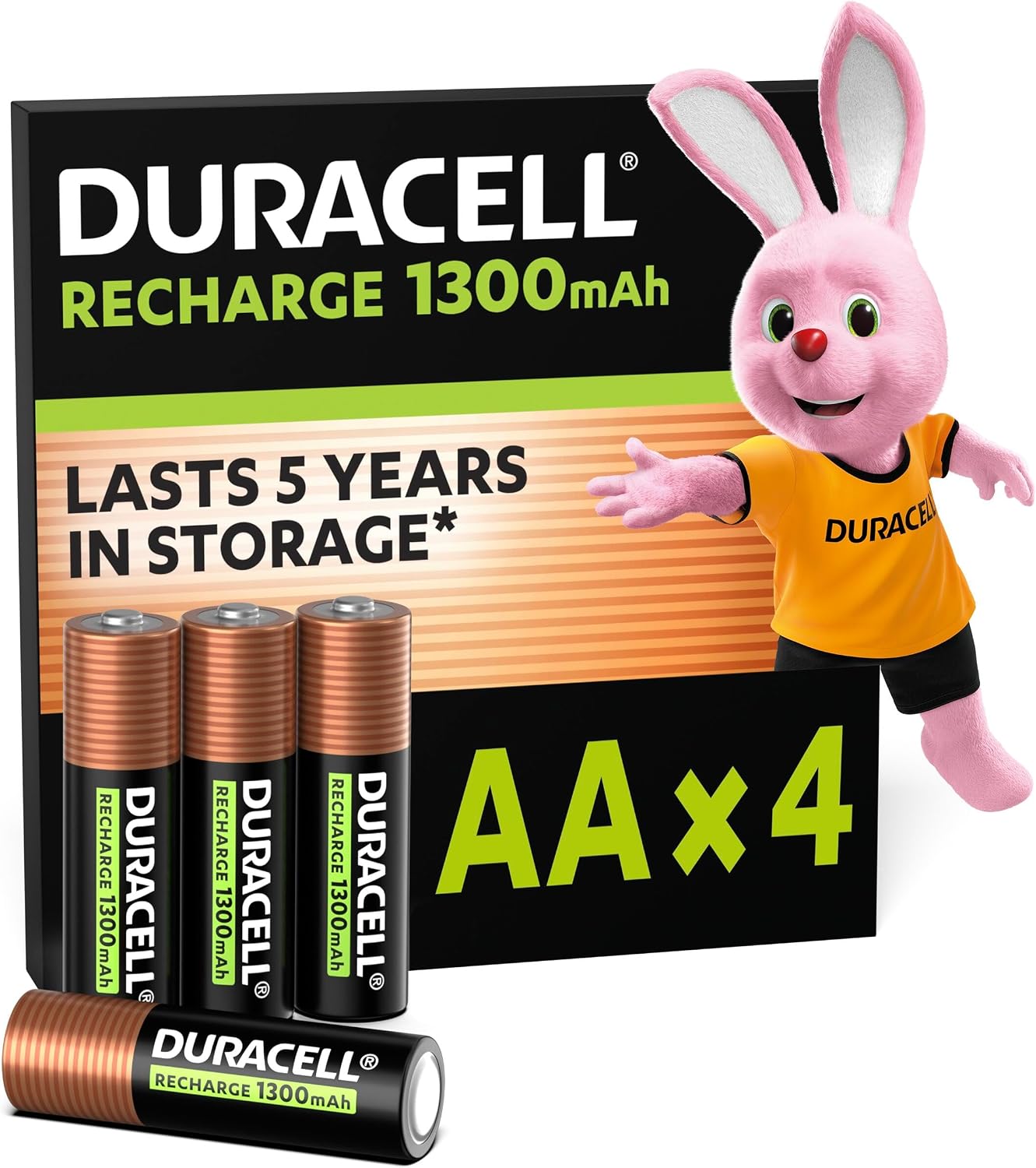 Detalle de Duracell AA Rechargeable 1300 mAh