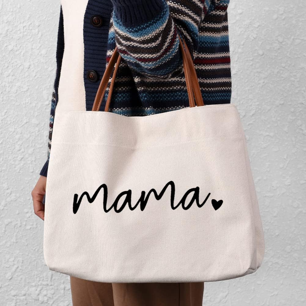 Thumbnail 1 de kifasyo Mom Mama Bag canvas tote for hospital, shopping, beach, travel