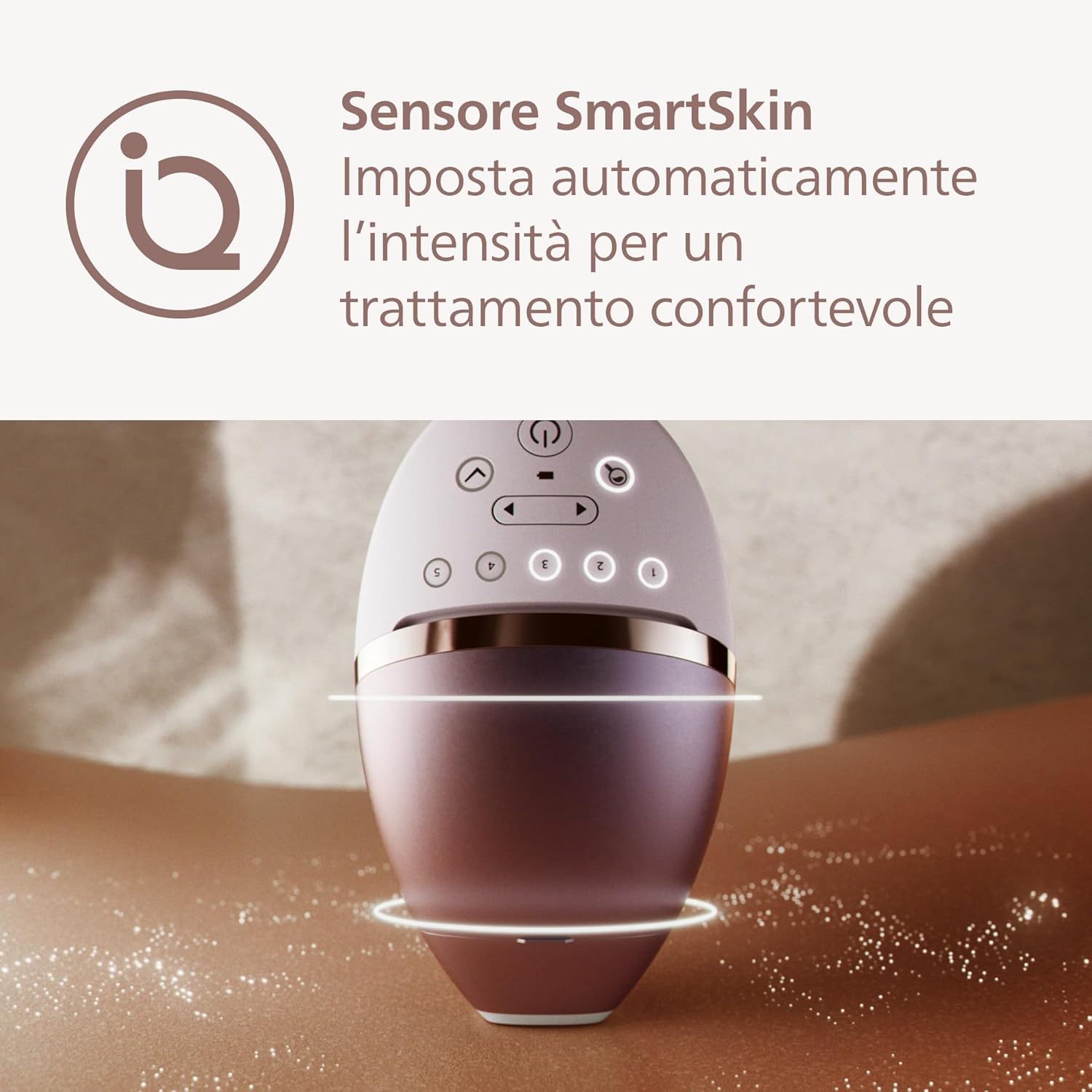 Thumbnail 4 de Philips Lumea 8000 Series BRI944/00: epilazione IPL domestica con SenseIQ e due accessori viso/corpo