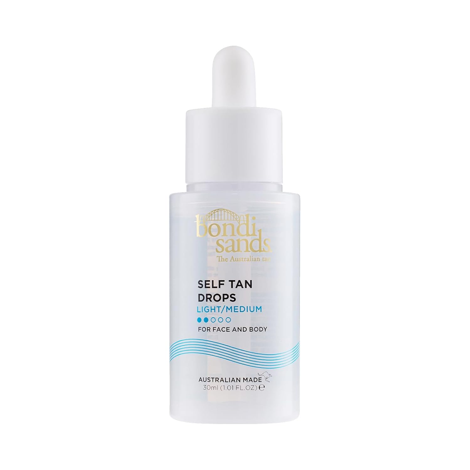 Detalle de Bondi Sands Self Tan Drops Light/Medium – Tropfen-Selbstbräuner für Gesicht & Körper, individuell dosierbar, 30 ml