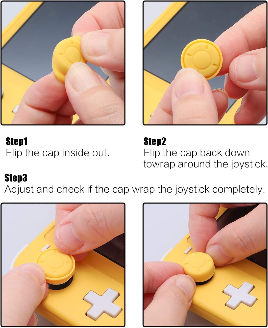 Thumbnail 4 de Yellow Thumb Grips for Switch Lite