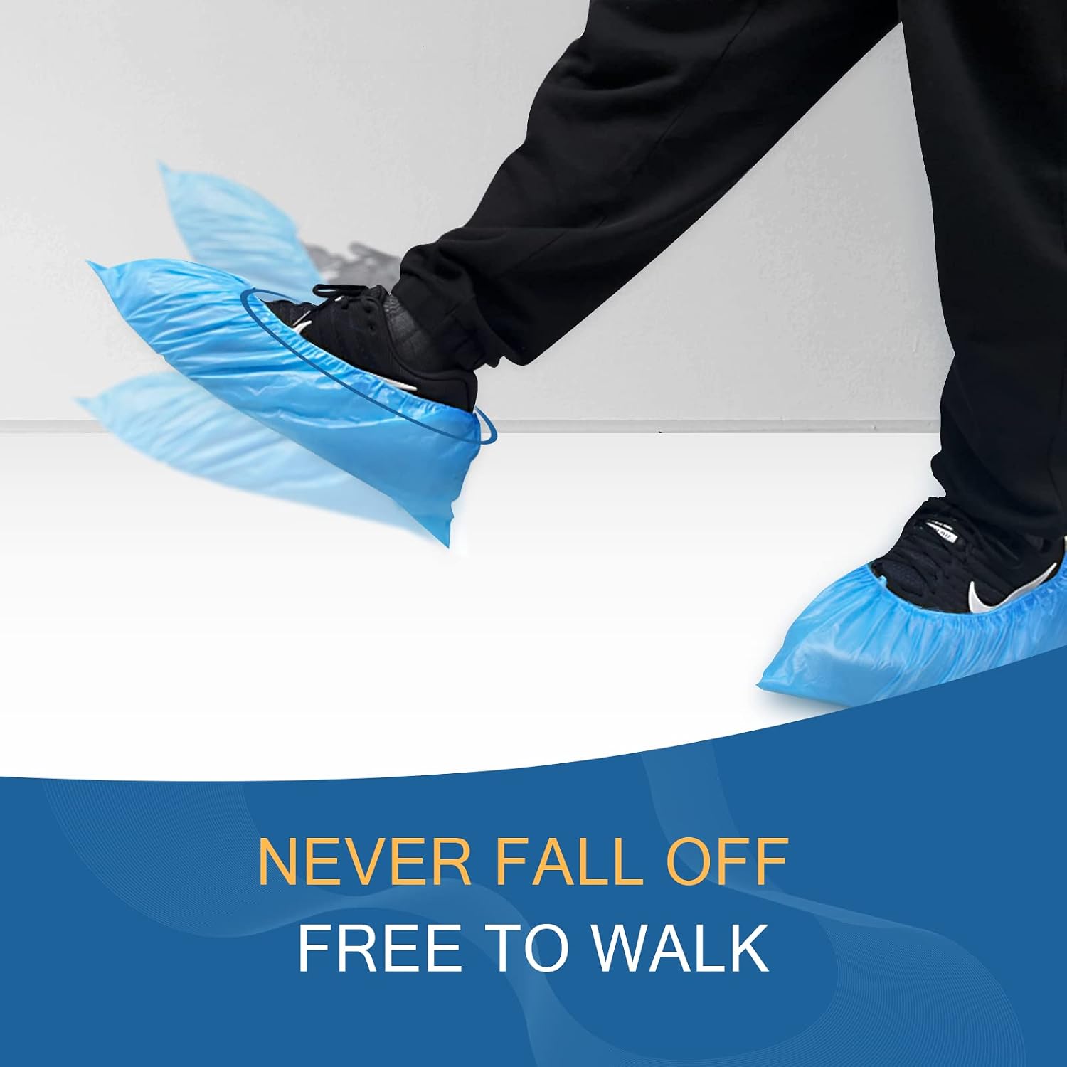 Detalle de Hitituto shoe001 Disposable CPE Shoe Covers, Non-Slip, Waterproof, 100 Count
