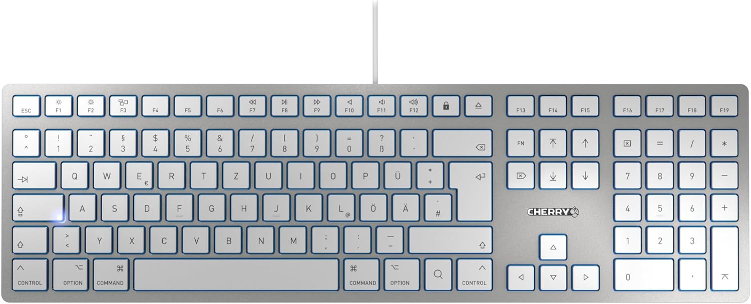 Detalle de CHERRY KC 6000 Slim Mac-Tastatur mit 12 Funktionen
