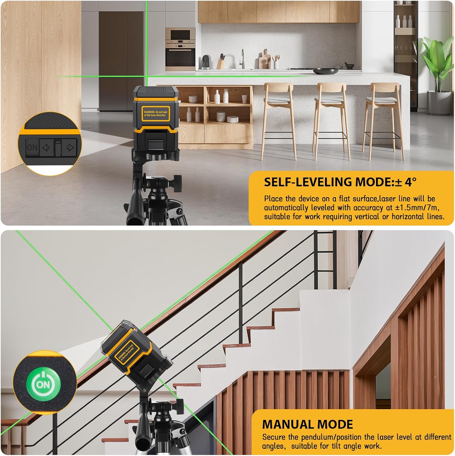 Detalle de ASOBRIS X6-B2 24 m Green Cross Laser