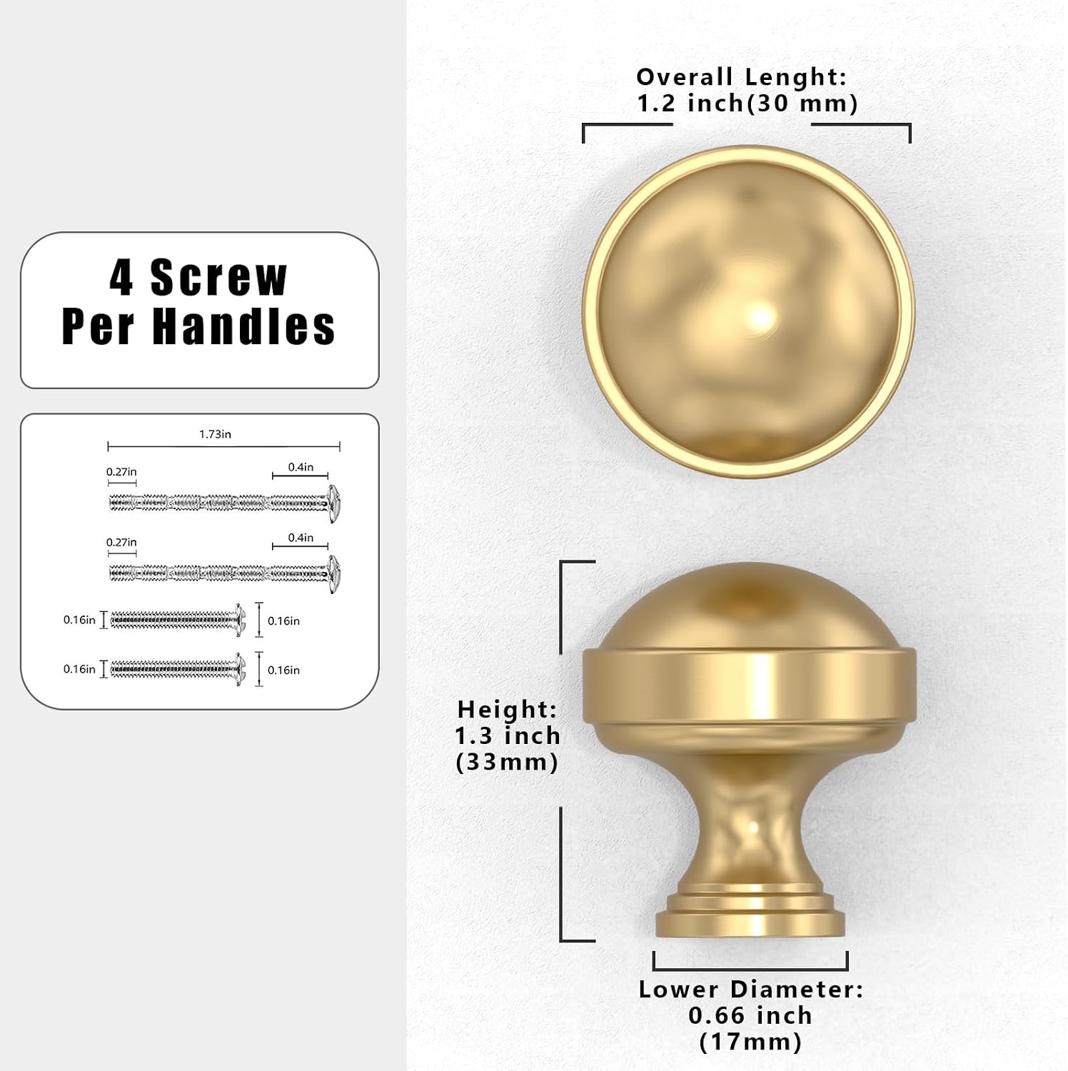 Detalle 2 de Asimerdeco Cabinet Knobs 30mm