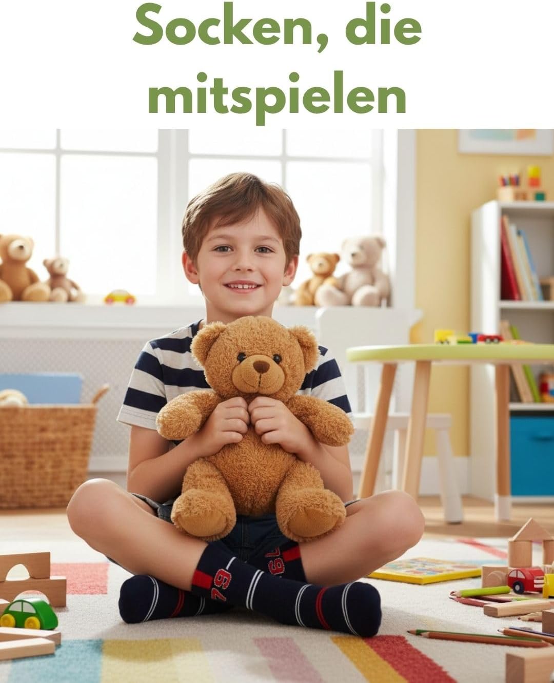 Thumbnail 2 de sockenkauf24 10 Paar Kinder Socken aus Baumwolle für Jungen & Mädchen