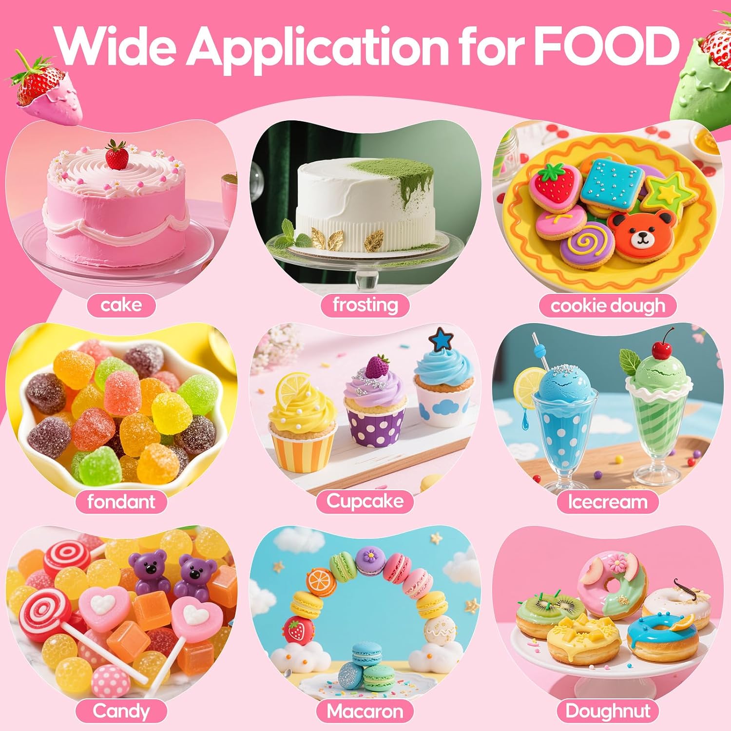 Detalle 2 de Food Coloring Set 12 Bottles