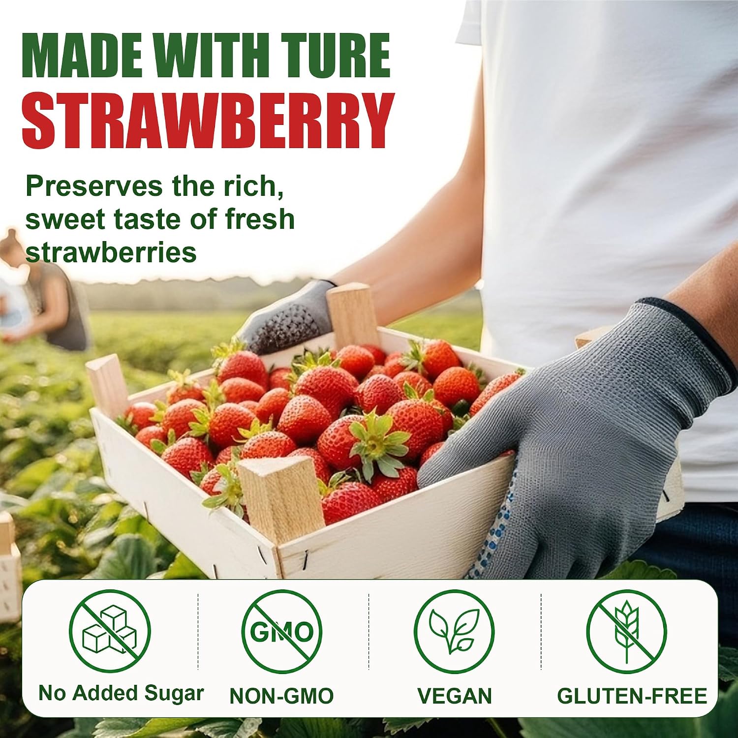 Detalle 1 de Freeze-Dried Strawberry Pieces, 9 oz