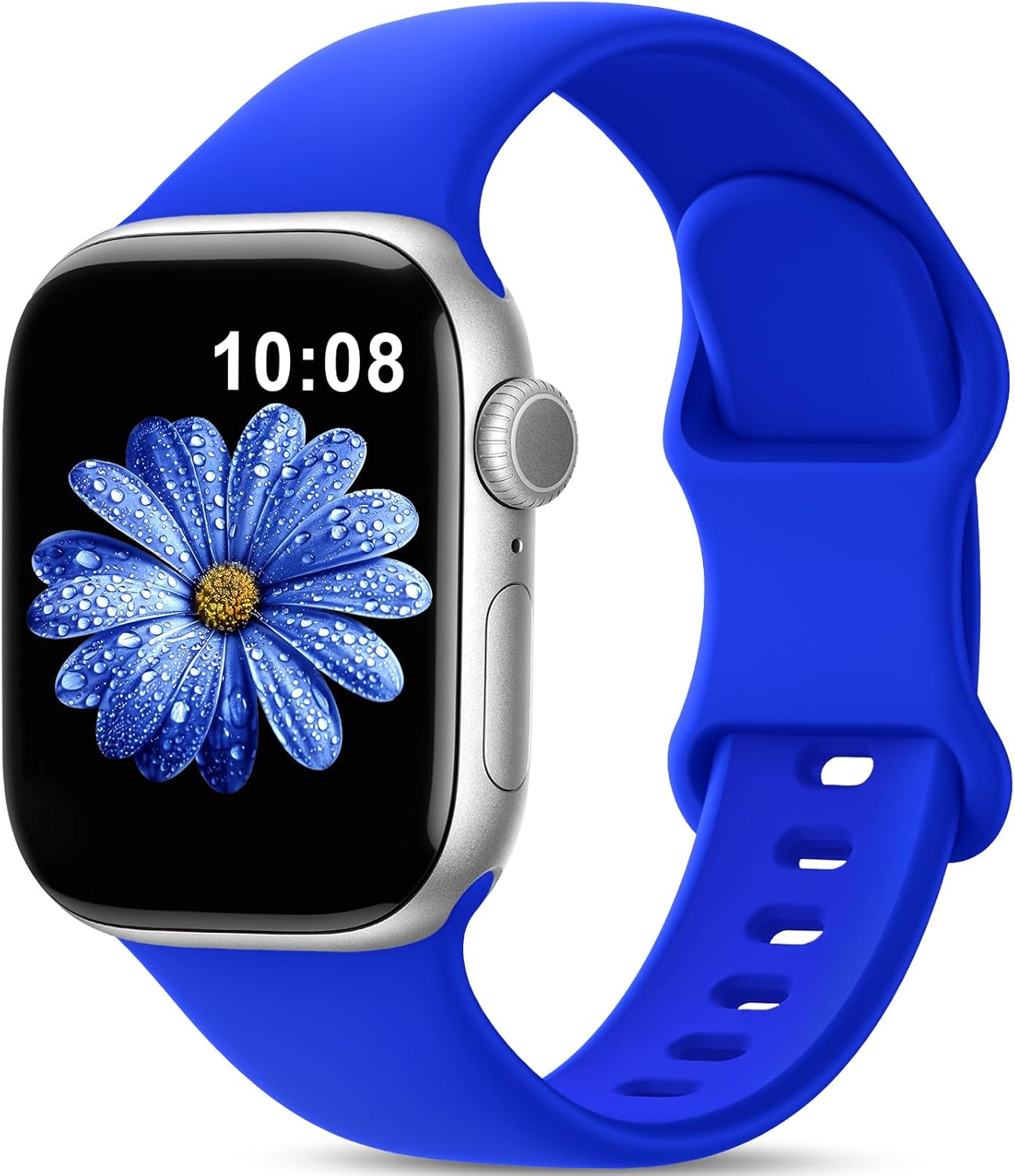 Detalle de DigiHero Sport Strap for Apple Watch – Klein Blue, Soft Silicone, 38–49mm