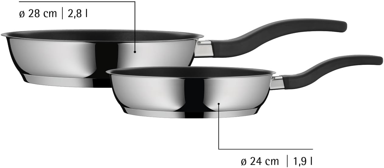 Thumbnail 5 de WMF Devil Pfannenset Induktion (2-teilig) mit Cromargan: Bratpfannen 24 cm & 28 cm, PTFE-Antihaft
