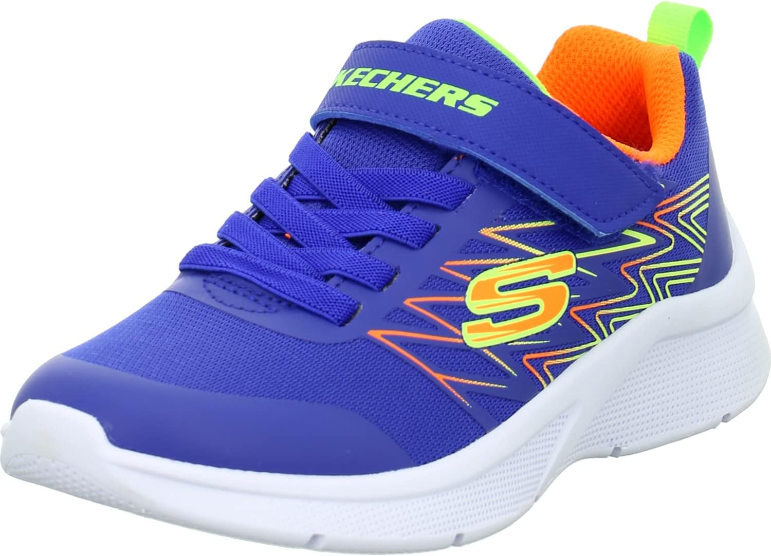 Detalle de Skechers Garçon Microspec Texlor Basket Blor (35 EU) — trainer lavable en machine