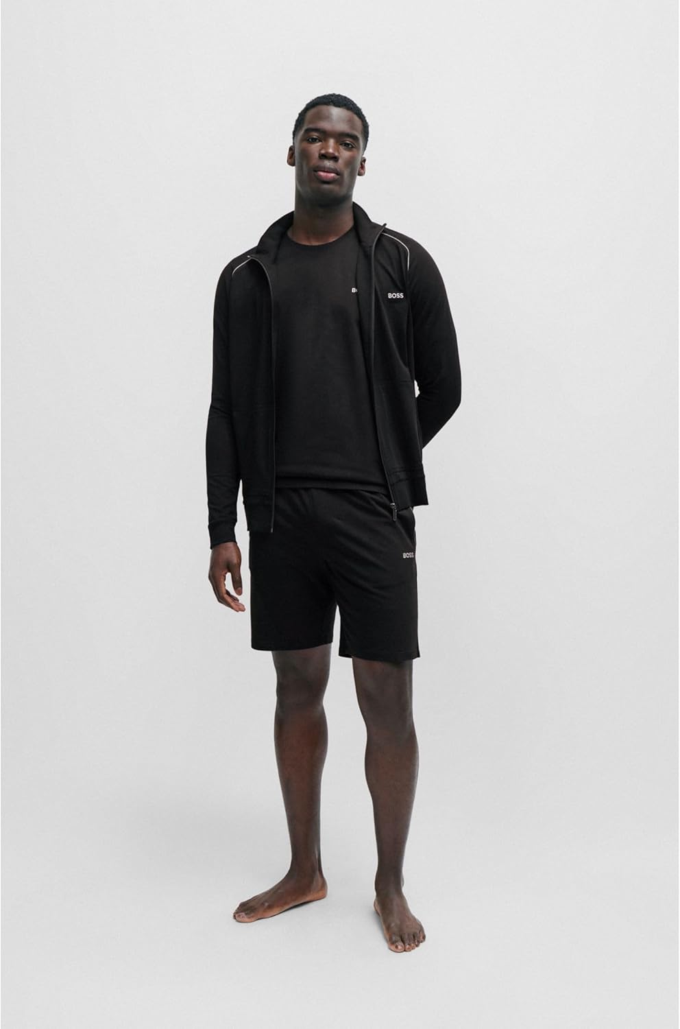 Thumbnail 5 de BOSS Herren Mix&Match Short CW Short – elastische Baumwolle, Kontrast-Logo, Kordelzug