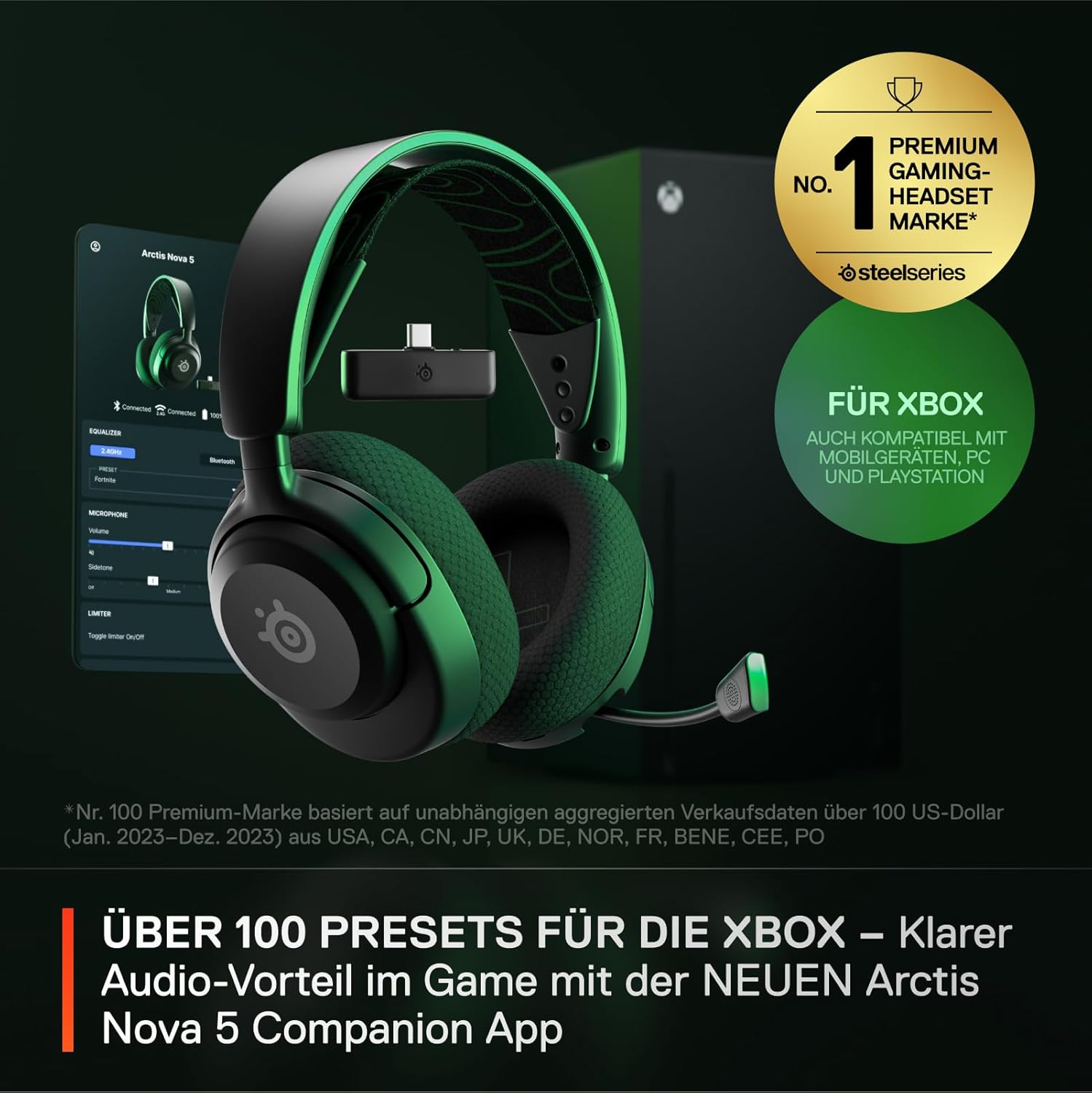 Detalle 2 de SteelSeries Arctis Nova 5X Wireless Gaming-Headset