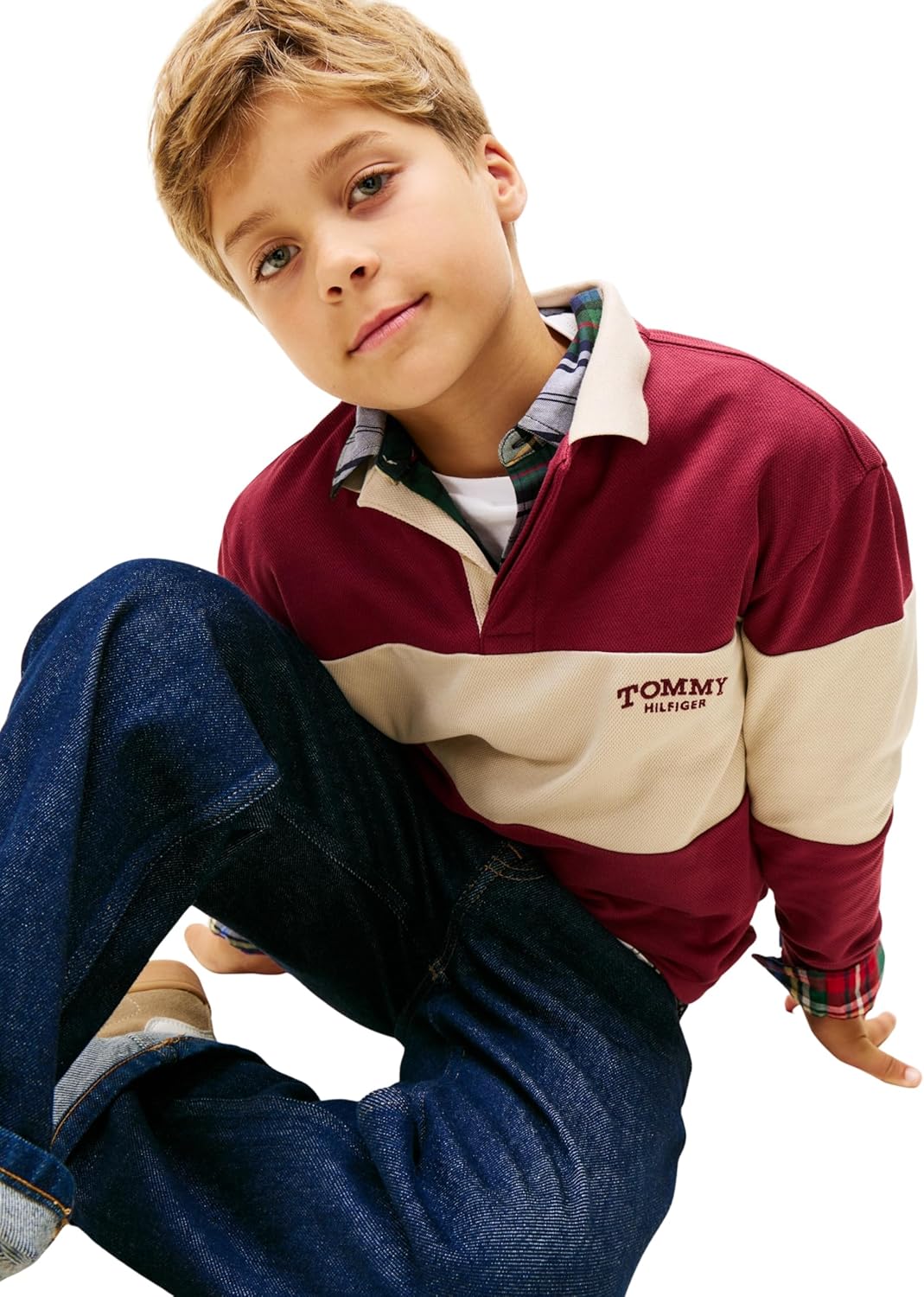 Thumbnail 2 de Tommy Hilfiger Jungen L/S Polo – Originales Langarm-Poloshirt