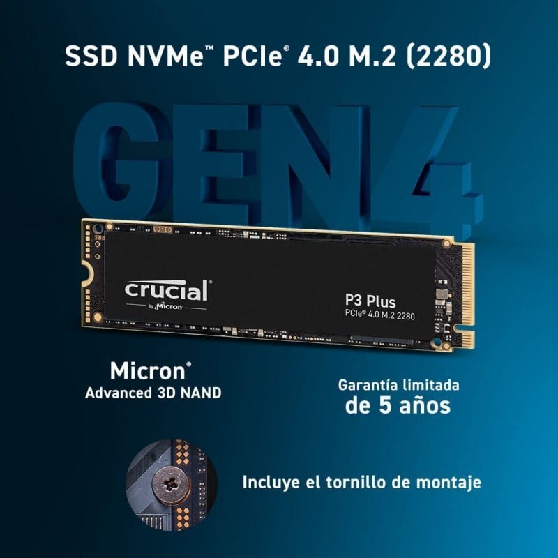 Detalle 2 de Crucial SSD de 2 TB
