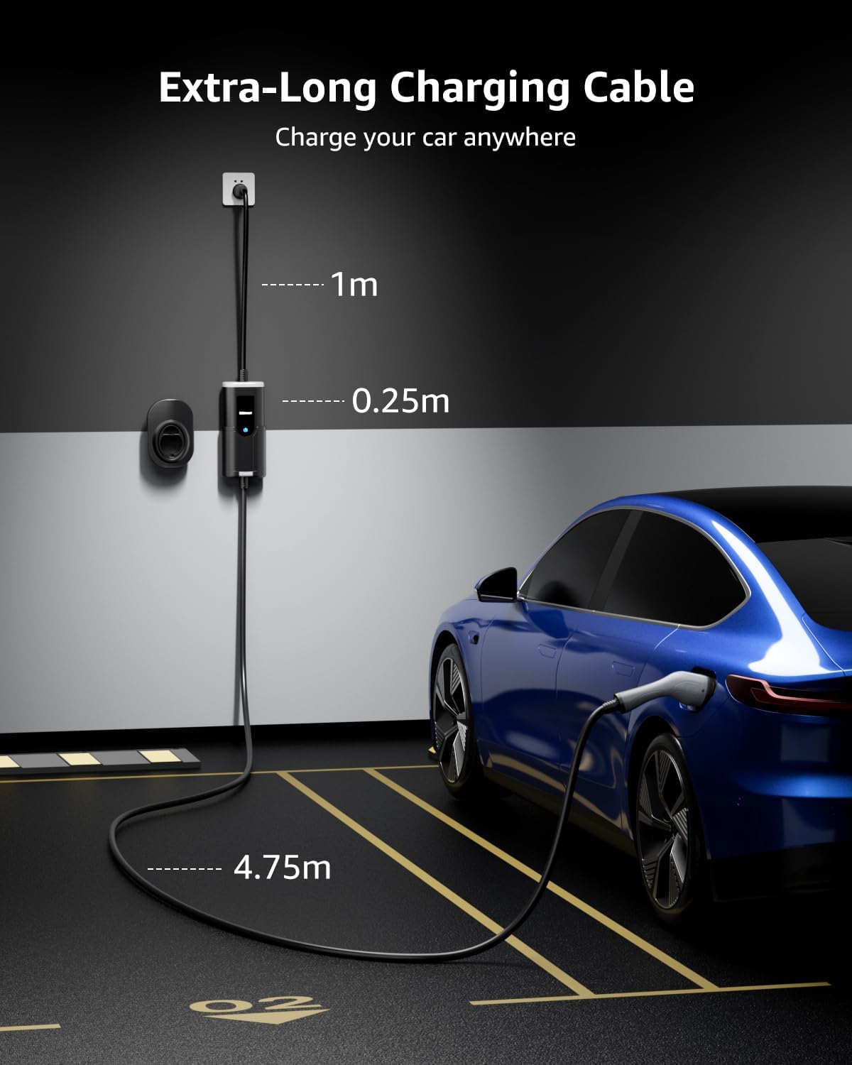 Thumbnail 2 de bokman EV Charger Type 2 5m 2.3kW