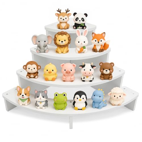 Detalle de ZHITENG 4-Stufiges Acryl-Display-Ständer 23×23×18 cm – Parfüm Organizer