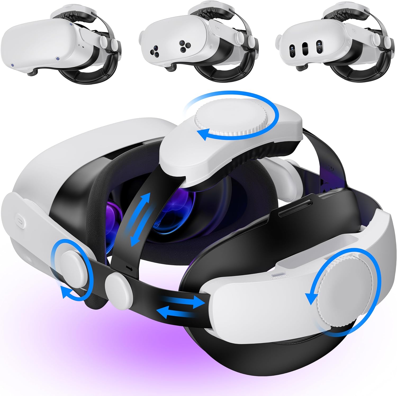 Kawaye Head Strap for Meta Quest 3S/Quest 2/Quest 3 with Elite Dual Dials