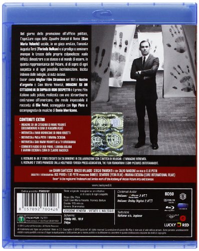 Detalle 2 de Indagine su un cittadino al di sopra di ogni sospetto – Mustang Entertainment (DVD)