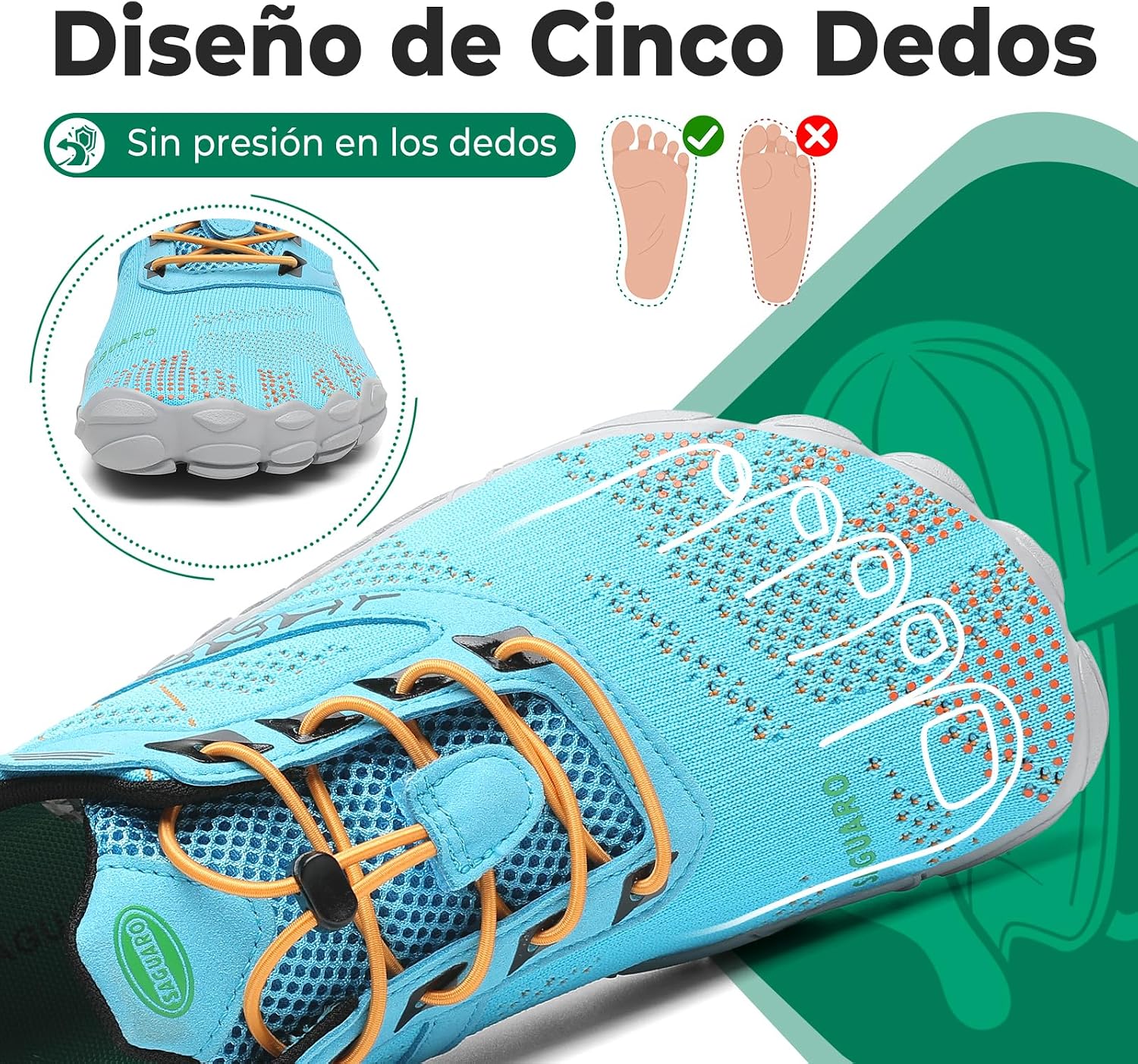 Thumbnail 1 de SAGUARO Punto Barefoot Zapatillas Minimalistas 36-48