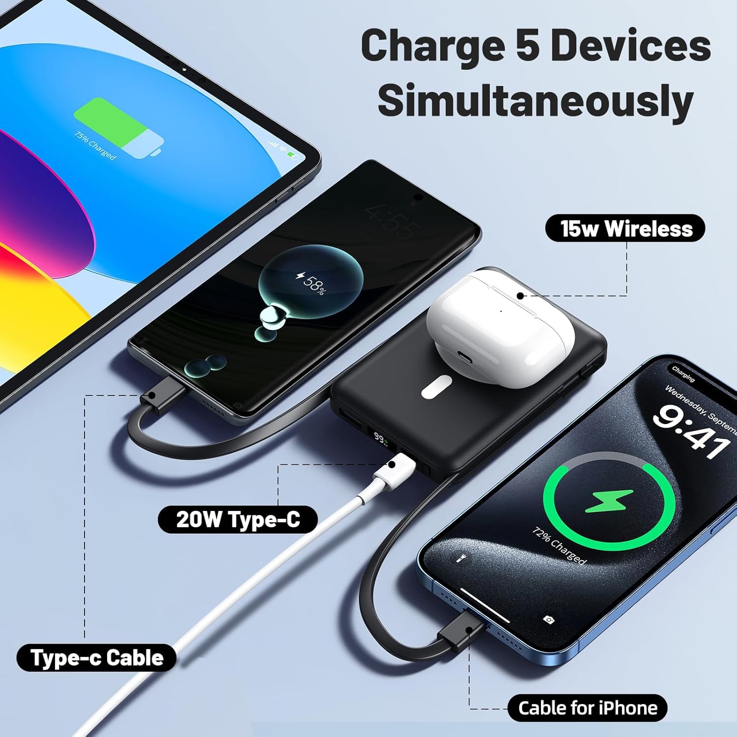 Thumbnail 3 de Azmuth Power Bank 10000mAh magnetico