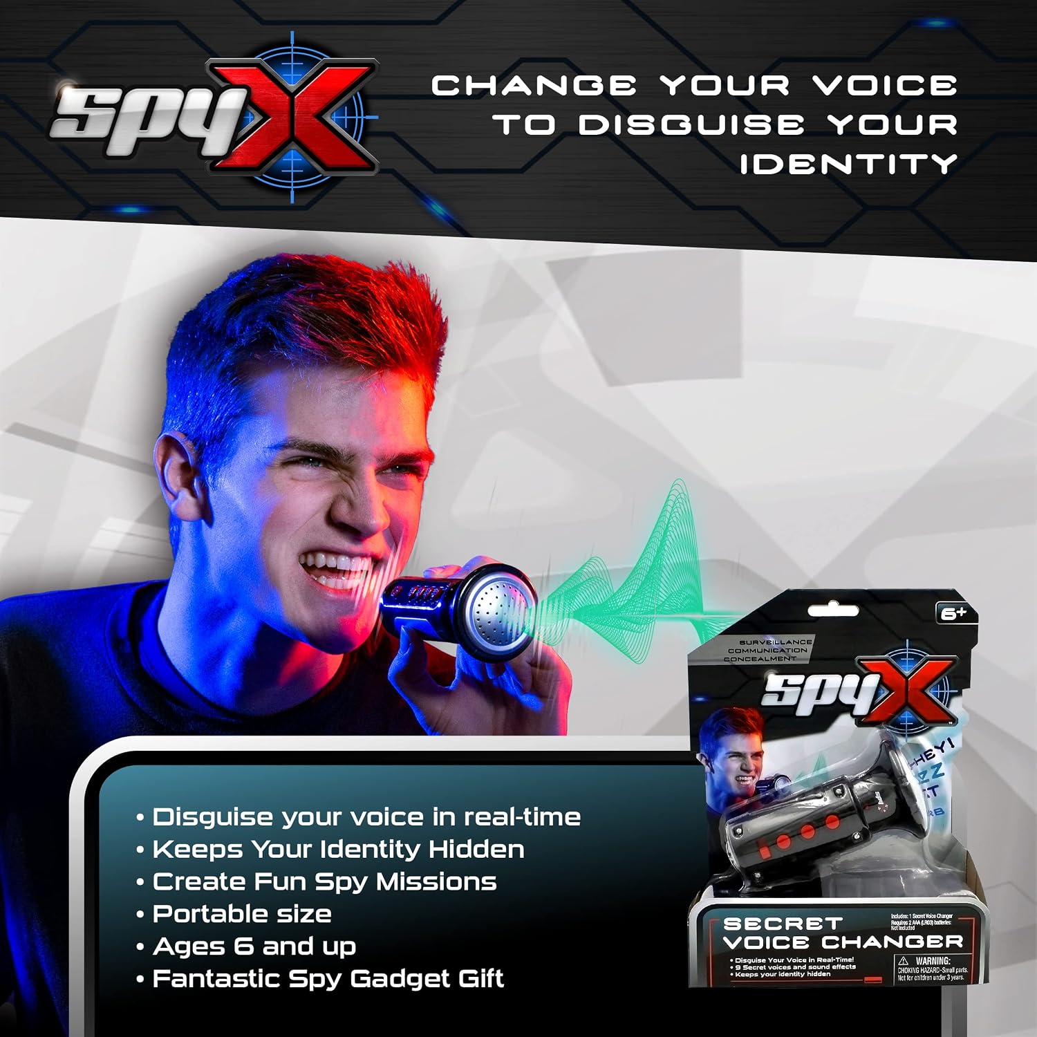 Detalle 2 de SpyX 10537 Secret Voice Changer For Kids
