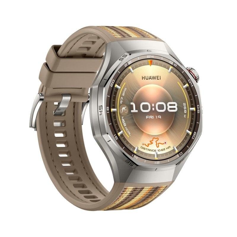 Detalle 2 de Huawei Watch GT6 Pro Bluetooth GPS NFC 46 mm AMOLED de titanio (marrón)