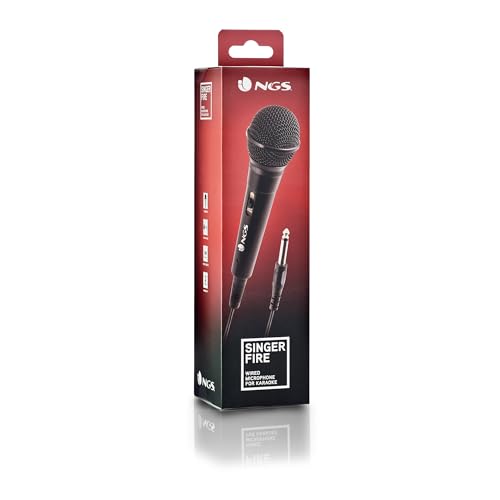 Thumbnail 6 de NGS Singer Fire: Micrófono dinámico vocal con cable de 3 m para directo y karaoke