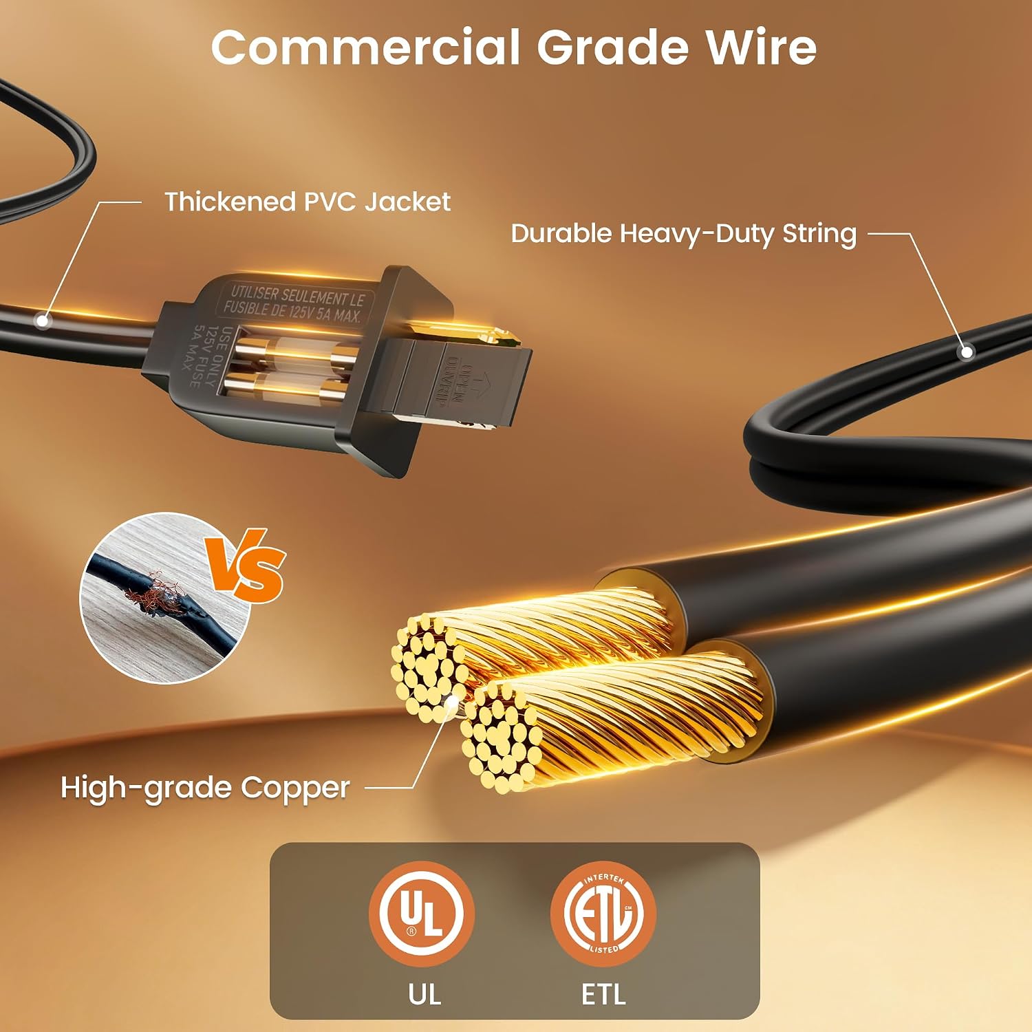 Thumbnail 4 de ALEXPEX AP-G40-27FT Outdoor String Lights, 2200K, Dimmable, IP65