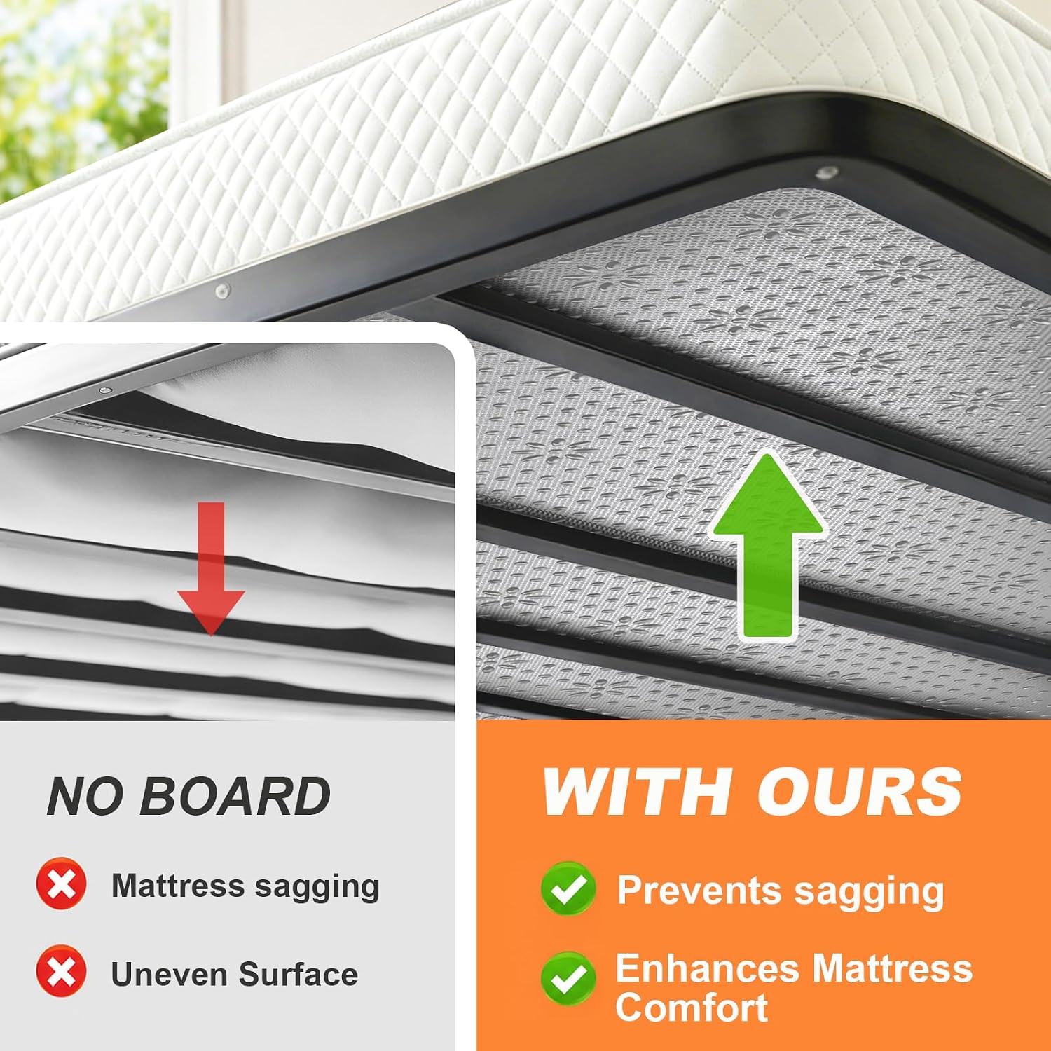 Detalle 2 de LAVEVE Heavy Duty 10mm Bunkie Board Full Size 54'' x 75