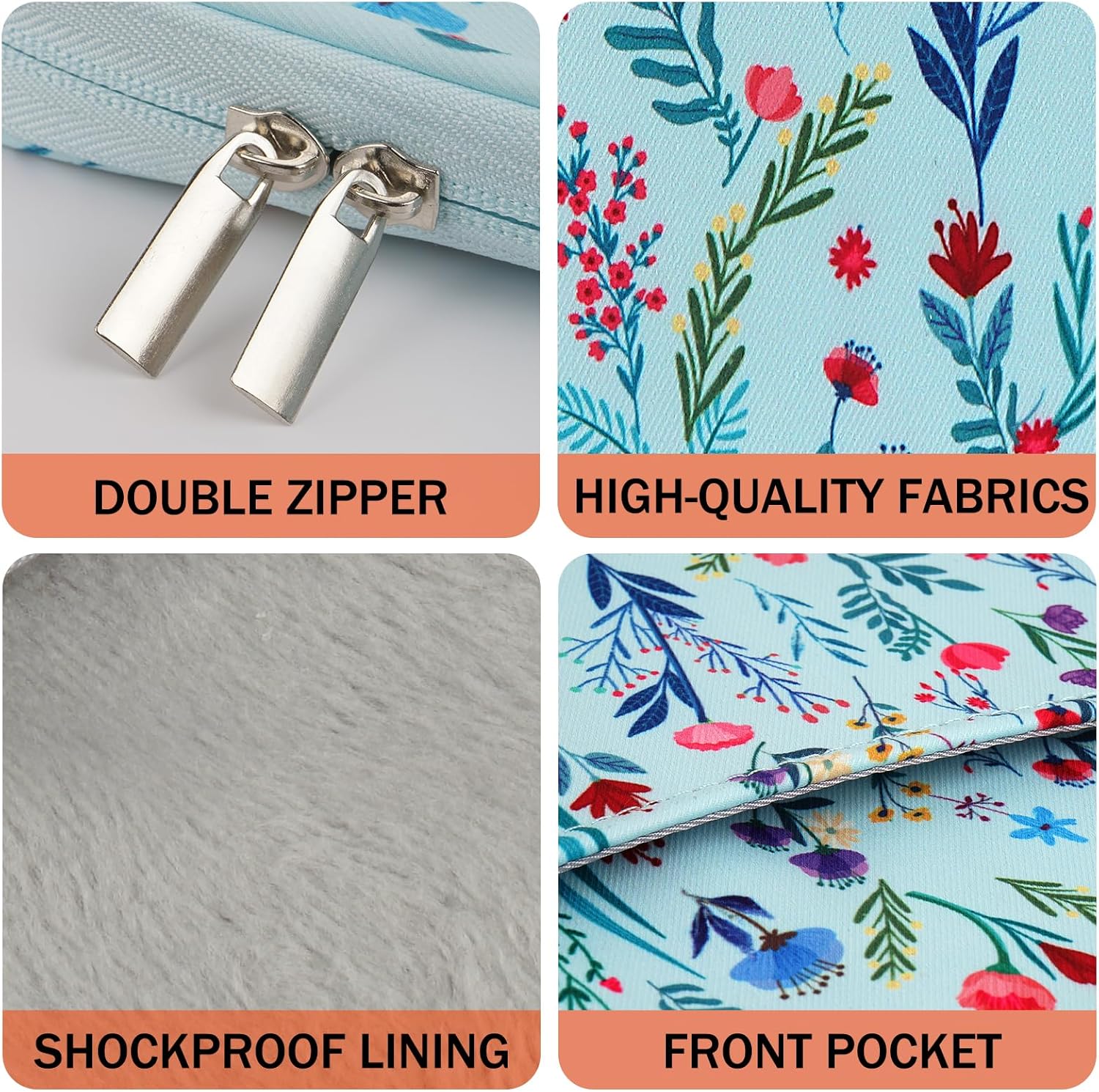 Thumbnail 4 de HoYiXi Universal Sleeve Hülle für 6–6,8 Zoll E-Book Reader (Außen 17×21×2,2 cm)