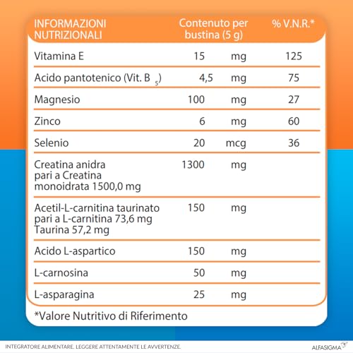 Thumbnail 6 de Carnidyn Plus: integratore in bustine per energia e concentrazione, gusto arancia