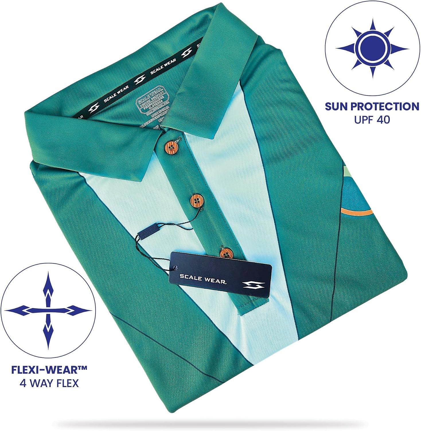 Detalle de Funny Parody Golf Polo Shirt – UPF 40 Quick-Dry Moisture-Wicking Relaxed Fit