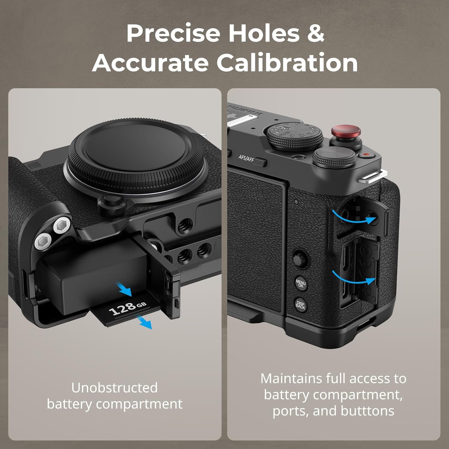 Thumbnail 1 de SmallRig 4876 X-M5 L-Shape Handgrip with Built-in Arca Quick Release for Fujifilm X-M5