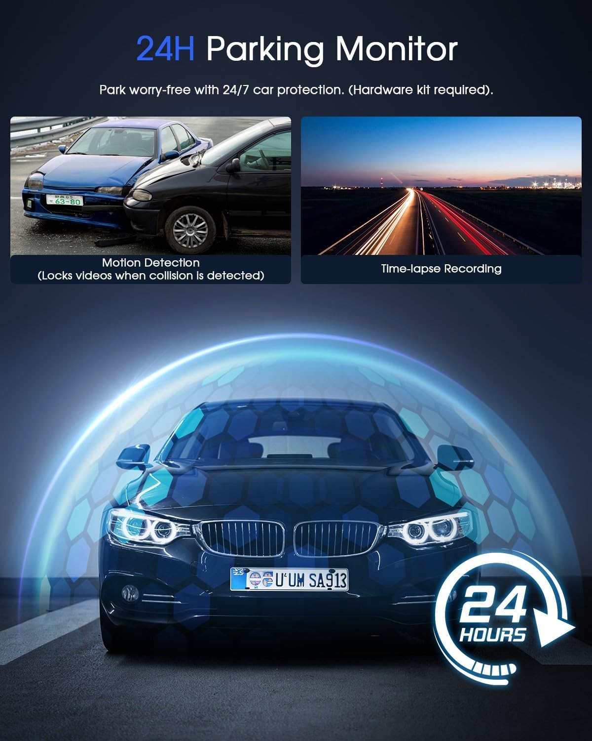 Thumbnail 5 de Dash Cam 2K Front Mini Car Camera 1440P